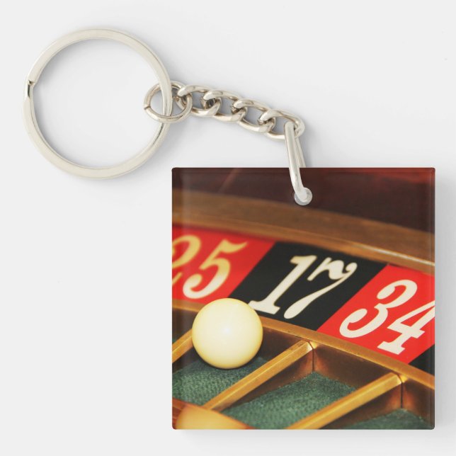 Roulette Game Casino Keychain (Front)