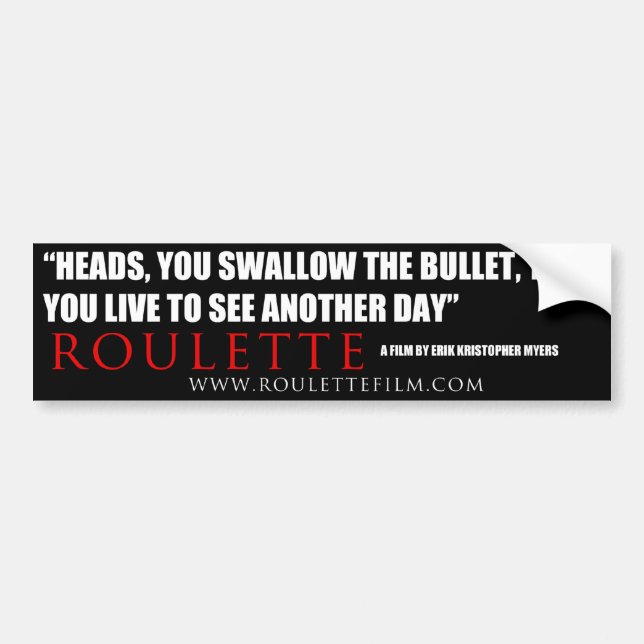 Roulette quote Sticker 2 (Front)