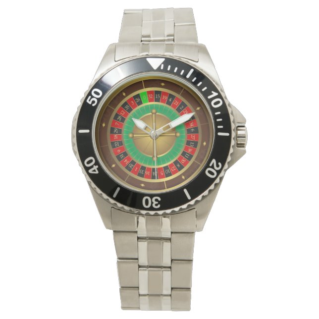 Roulette Roulette Montre en Acier Inoxydable (devant)