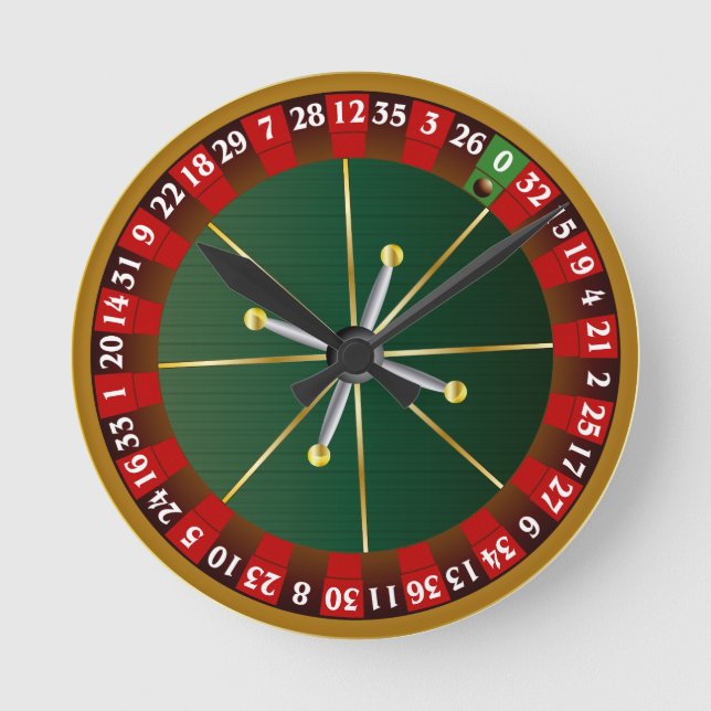 Roulette Round Clock (Front)
