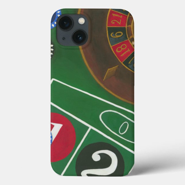 Roulette Table with Chips and Wheel Case-Mate iPhone Case (Back)