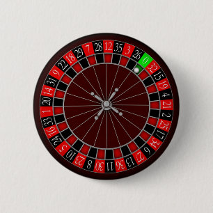 ROULETTE WHEEL 2 INCH ROUND BUTTON