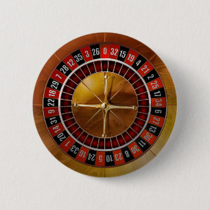 Roulette Wheel 2 Inch Round Button