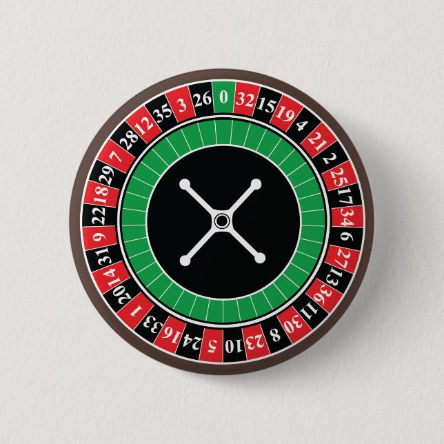 Roulette Wheel Button Badge (Front)