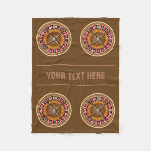 Roulette Wheel custom fleece blanket