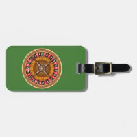 Roulette Wheel custom luggage tag