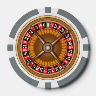 Roulette Wheel custom poker chips