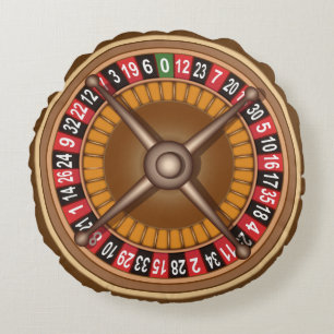 Roulette Wheel custom throw pillow
