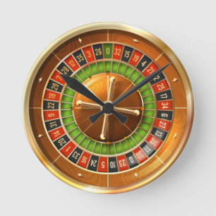 Roulette Wheel Round Clock