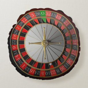 ROULETTE WHEEL  ROUND PILLOW