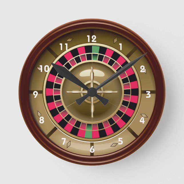 Roulette Wheel Wall Clock (Front)