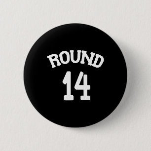 Round 14 Birthday Boxing 14th Anniversary Gift  2 Inch Round Button