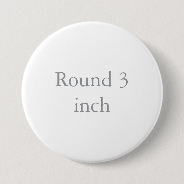 Round, 3 inch round button (Front)