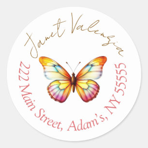 Round address labels
