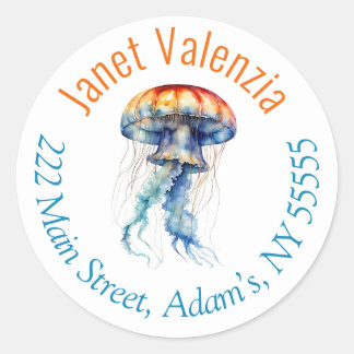 Round address labels