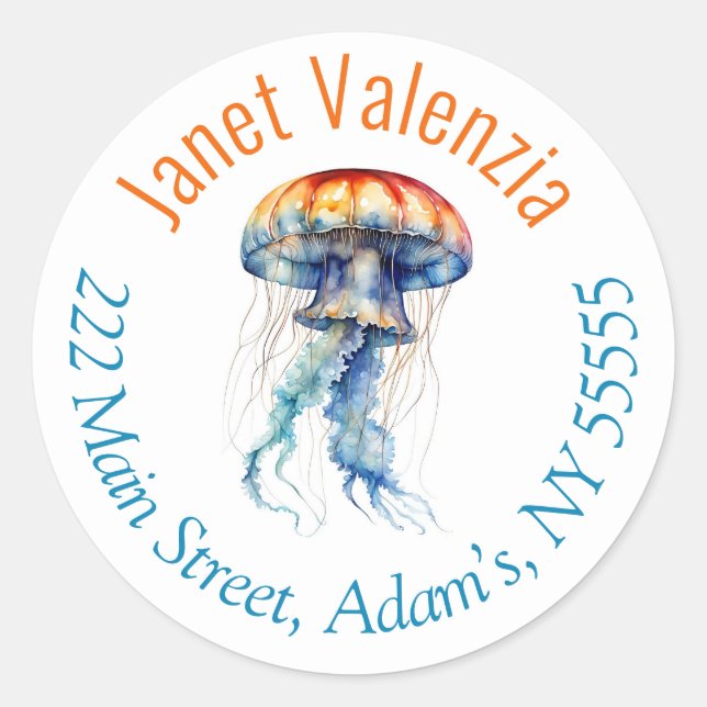 Round address labels (Front)