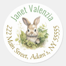 Round address labels