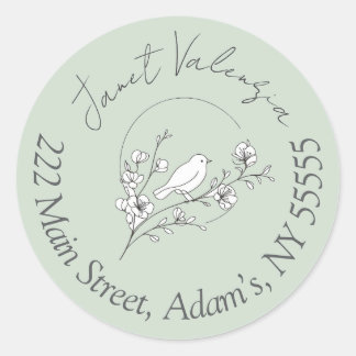 Round address labels