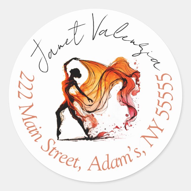 Round address labels (Front)