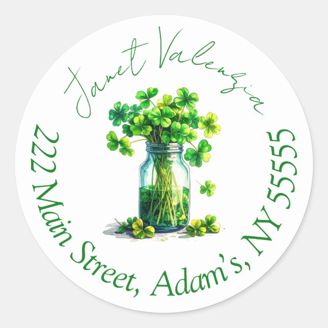 Round address labels (Front)