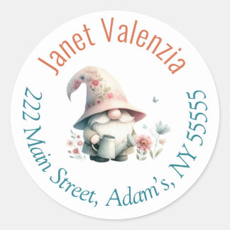Round address labels