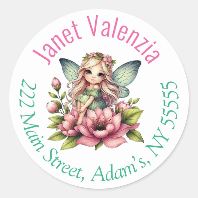 Round address labels (Front)