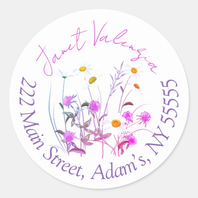 Round address labels (Front)