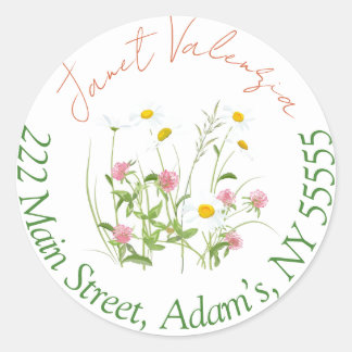 Round address labels