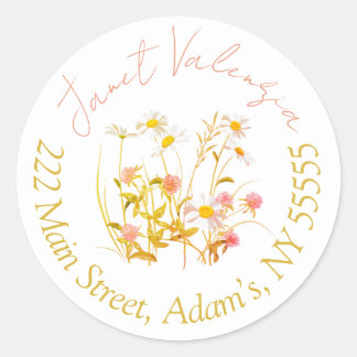 Round address labels