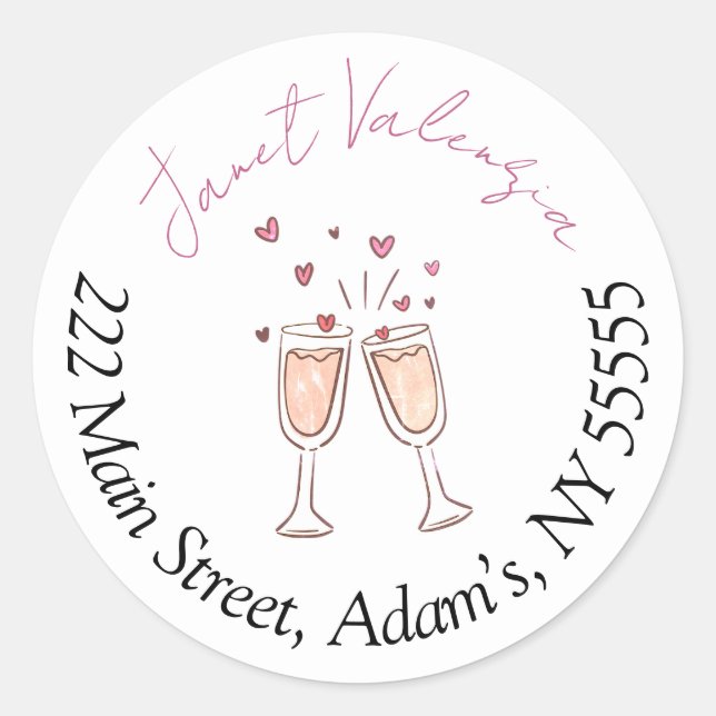 Round address labels (Front)