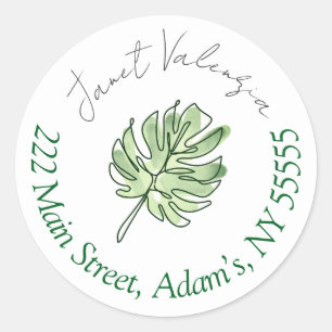 Round address labels
