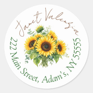 Round address labels