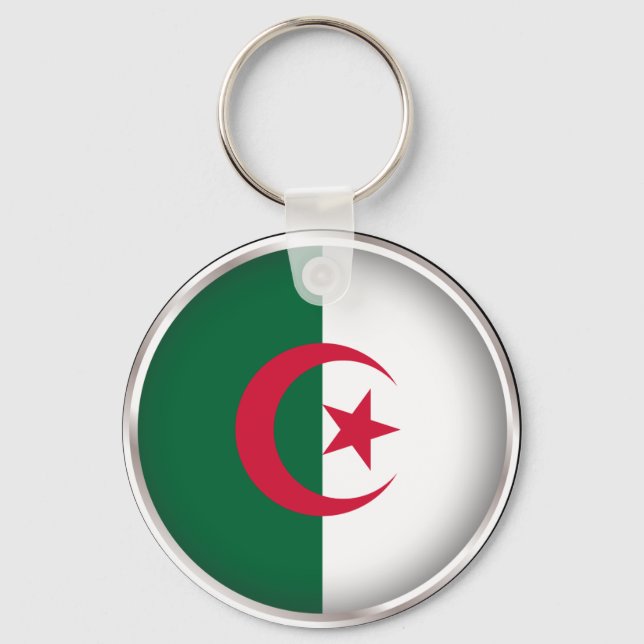 Round Algeria Keychain (Front)