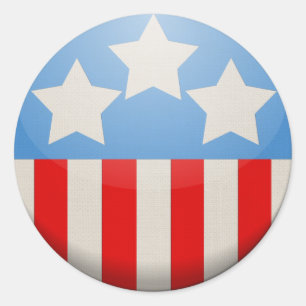 Round America Sticker