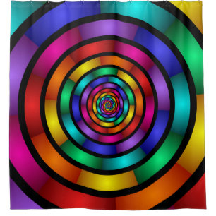 Round and Psychedelic Colourful Modern Fractal Art