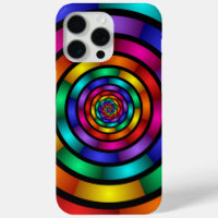 Round and Psychedelic Colourful Modern Fractal Art