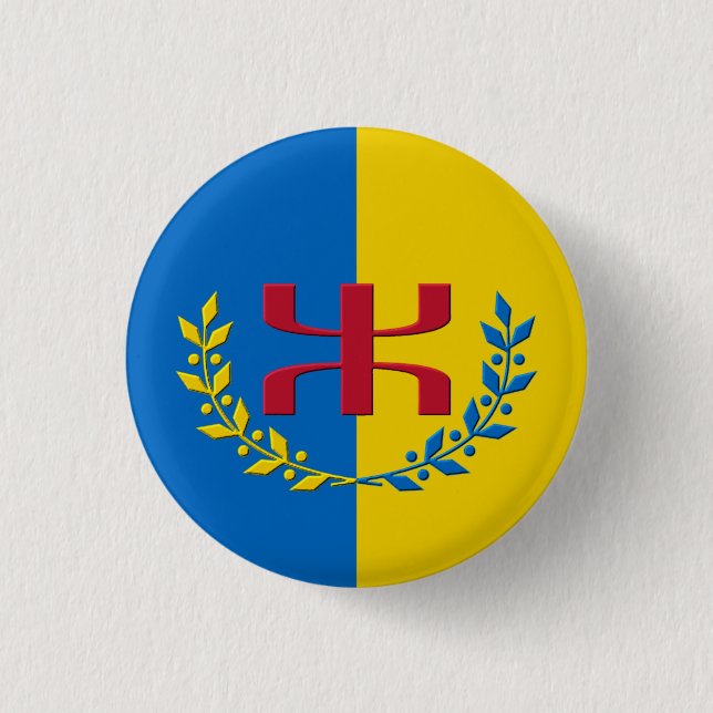 round badge 3 cm kabylie logo 1 inch round button (Front)