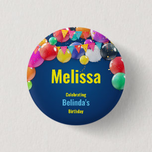 Round Badge for Kids Birthday Party 1 Inch Round Button