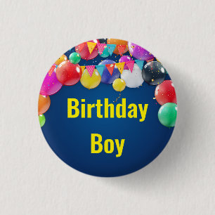Round Badge for Kids Birthday Party 1 Inch Round Button