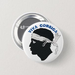 Round Badge, Viva Corsica 2 Inch Round Button