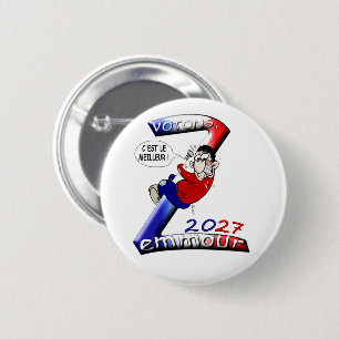 Round Badge, Zemmour 2027 2 Inch Round Button