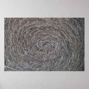Round bale poster