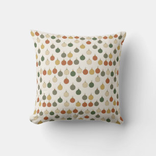Round Baubles Pattern Throw Pillow