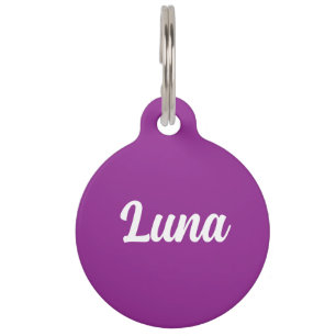 Round Beet Custom Pet Tag