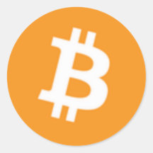 Round Bitcoin Sticker