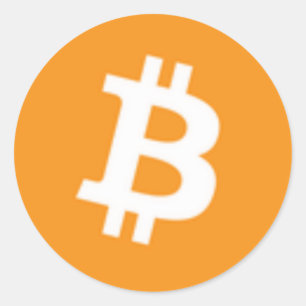 Round Bitcoin Sticker