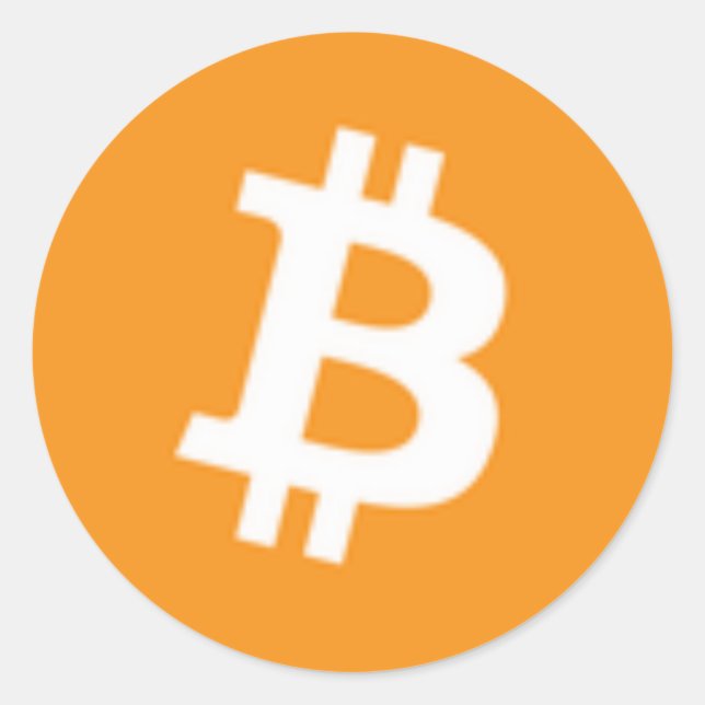 Round Bitcoin Sticker (Front)