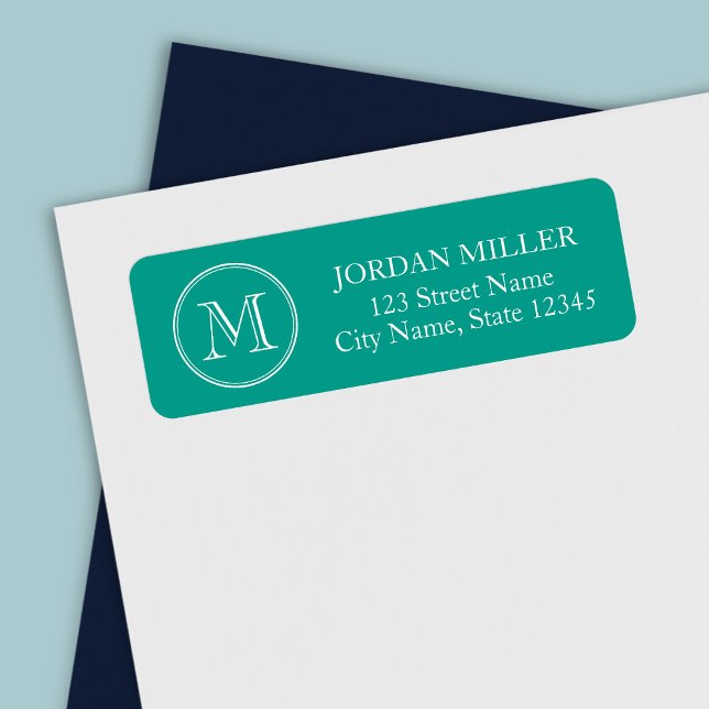 Round Border Monogram with Editable Colour Address (Creator Uploaded)