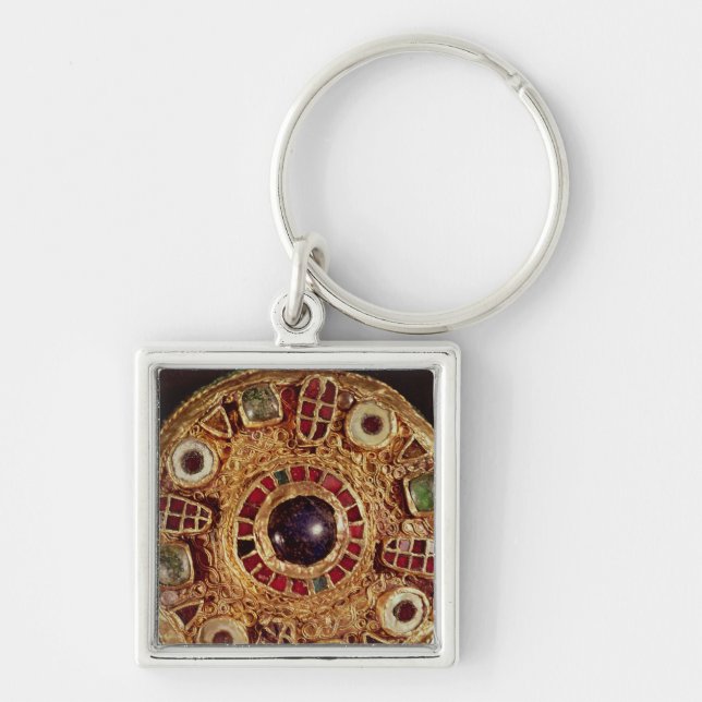 Round brooch keychain (Front)
