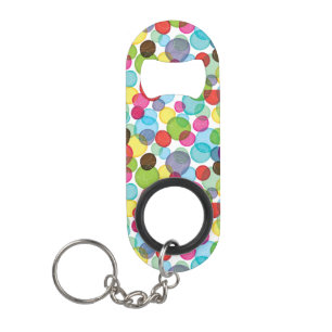 Round bubbles kids pattern 2 mini bottle opener